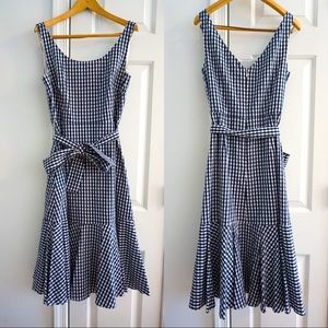 J.CREW Gingham Midi Dress